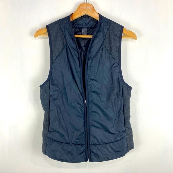 Prana Polar Breeze Full Zip Up Puffer Winter Sleeveless Vest‎ Jacket Size XS - Picture 1 of 6